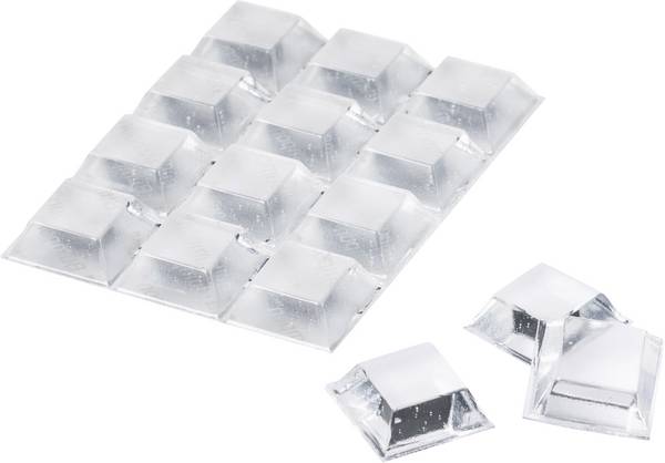 3M SJ 5323 MPCB podstavná nožka přístrojová samolepicí, čtvercová transparentní (Ø x v) 20.6 mm x 7.6 mm 12 ks