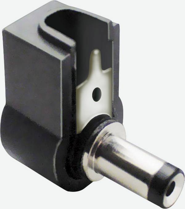 TRU COMPONENTS nízkonapěťový konektor zástrčka, zahnutá 5.5 mm 2.5 mm 1 ks