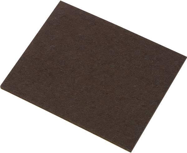 TRU COMPONENTS FP8005BN plstěné podložky samolepicí hnědá (d x š x v) 100 x 80 x 4 mm 1 ks