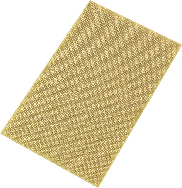 TRU COMPONENTS SU527777 eurodeska  epoxid (d x š) 16 cm x 10 cm 35 µm Rastr (rozteč) 2.54 mm Množství 1 ks