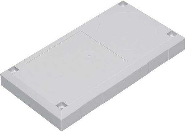 TRU COMPONENTS ESU 1200 pouzdro zástrčky 125 x 67 x 50 polykarbonát, ABS světle šedá 1 ks