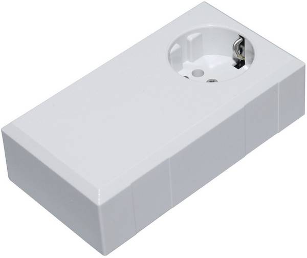 TRU COMPONENTS ESO 1250 E pouzdro zástrčky 125 x 67 x 50 polykarbonát, ABS světle šedá 1 ks