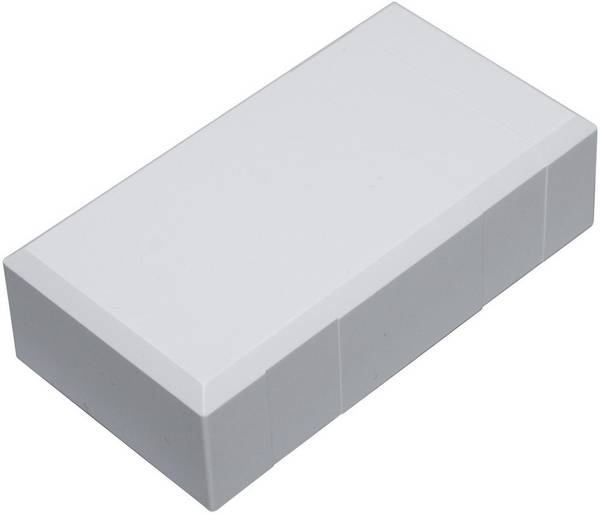 TRU COMPONENTS ESO 1250 pouzdro zástrčky 125 x 67 x 50 polykarbonát, ABS světle šedá 1 ks