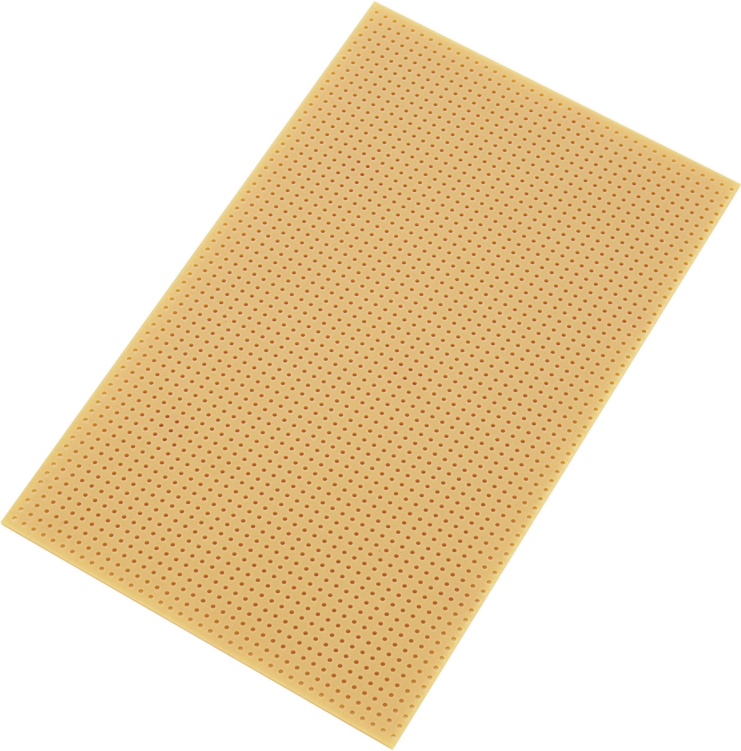 TRU COMPONENTS SU528455 eurodeska bez CU vložky tvrzený papír (d x š) 160 mm x 100 mm Rastr (rozteč) 2.54 mm Množství 1 ks