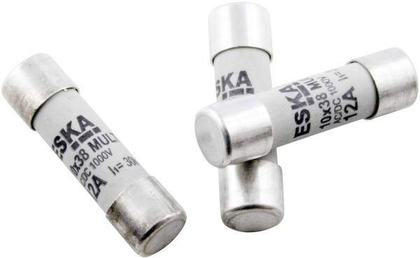 ESKA  1038326  1038326  trubičková pojistka  (Ø x d) 10.3 mm x 38 mm  8 A  500 V  T pomalá  Množství 1 ks