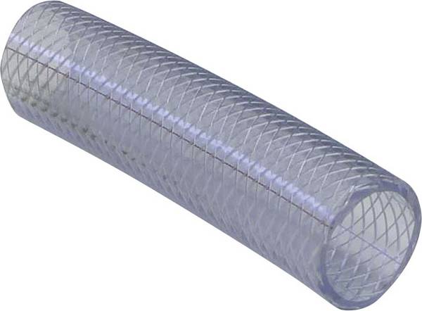 TOOLCRAFT PVC.Gewebeschlauch 533469 38.2 mm 1 a 1/2 palce metrové zboží transparentní hadice s opletem