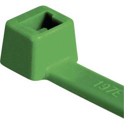 Sťahovacie pásky HellermannTyton T18R-PA66-GN-C1 116-01815, 100 mm, PA66, zelená, 100 ks