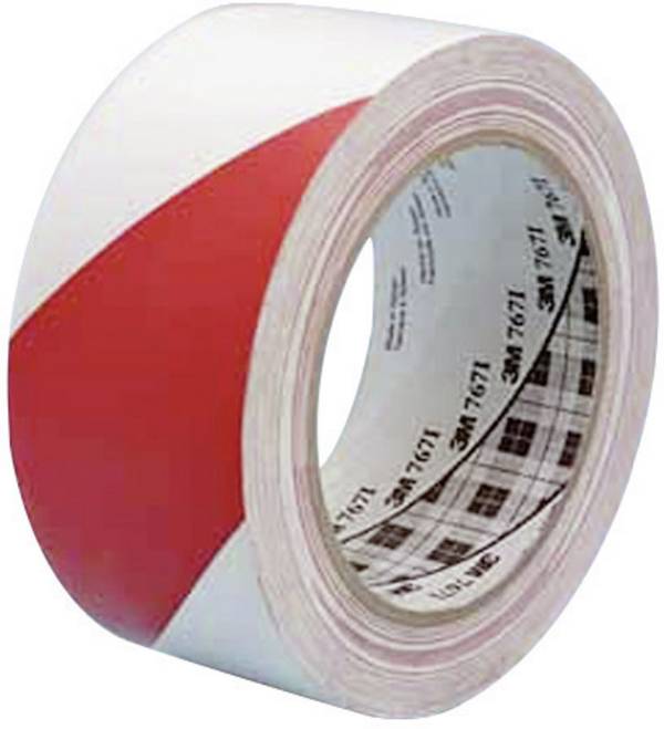 3M 767i 767RW50 PVC tape 764i červená / bílá (d x š) 33 m x 50 mm 1 ks