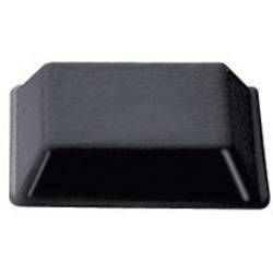 Podstavná nôžka prístrojová PB Fastener BS-32-BK-R-10, (š x v) 12.7 mm x 3 mm, čierna, 10 ks
