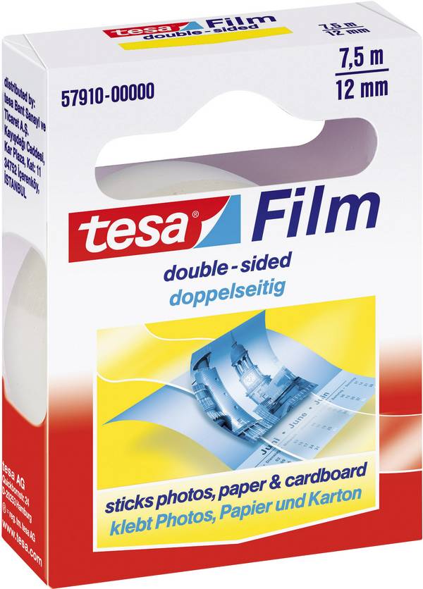 tesa  57910-00000-02 oboustranná lepicí páska TESAFILM® transparentní (d x š) 7.5 m x 12 mm 1 ks