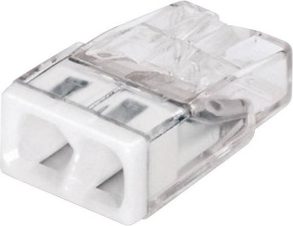 krabicová svorka Tuhost (příčný řez): 0.5-2.5 mm² Pólů: 2 WAGO 2273 1 ks transparentní, bílá