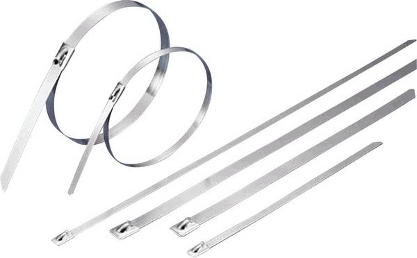 TRU COMPONENTS 1592776, TC-BCT521L203, stahovací pásky, 7.90 mm, 521 mm, stříbrná, 1 ks