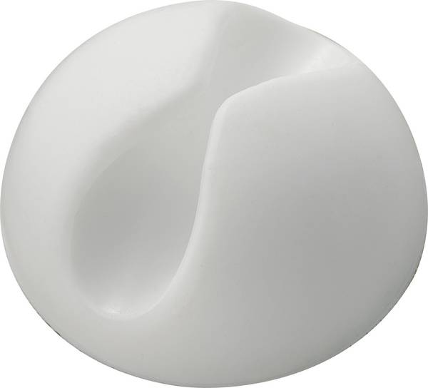 TRU COMPONENTS SWC-10WT držák kabelu samolepicí 542271 Průměr kabelového svazku (rozsah) 9 mm (max)   bílá 1 ks
