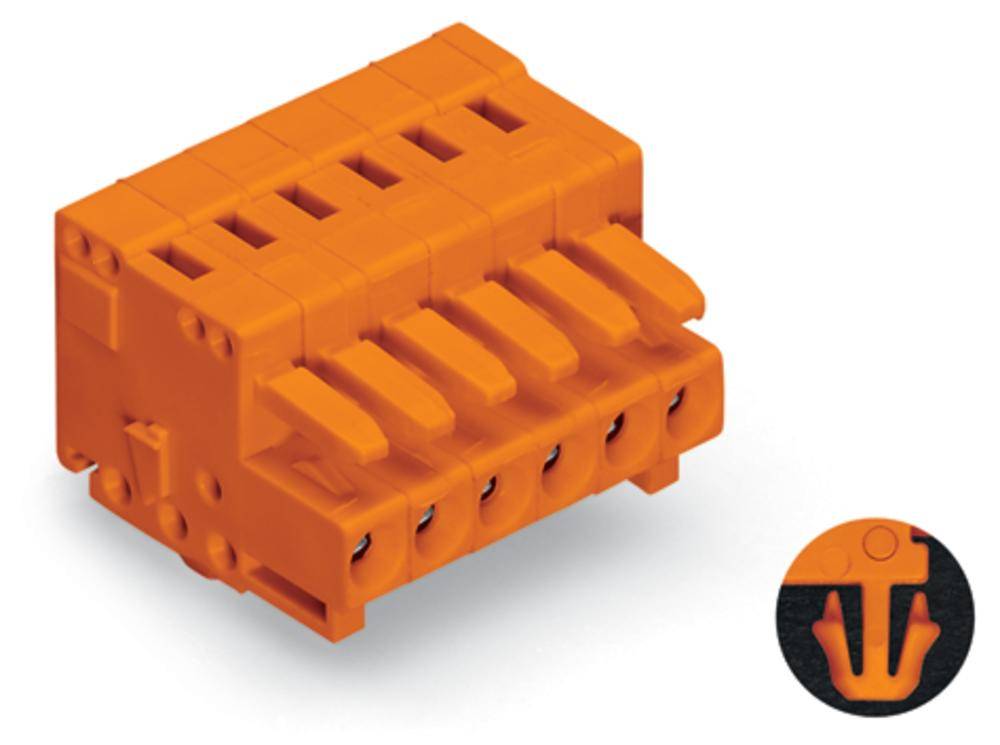 WAGO 734 zásuvkový konektor na kabel 10, rozteč 3.81 mm, 734-210/008-000, 50 ks