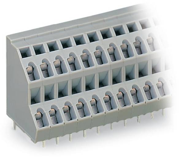 WAGO 736-203 dvojřadá svorka 2.50 mm² Pólů 6 šedá 112 ks