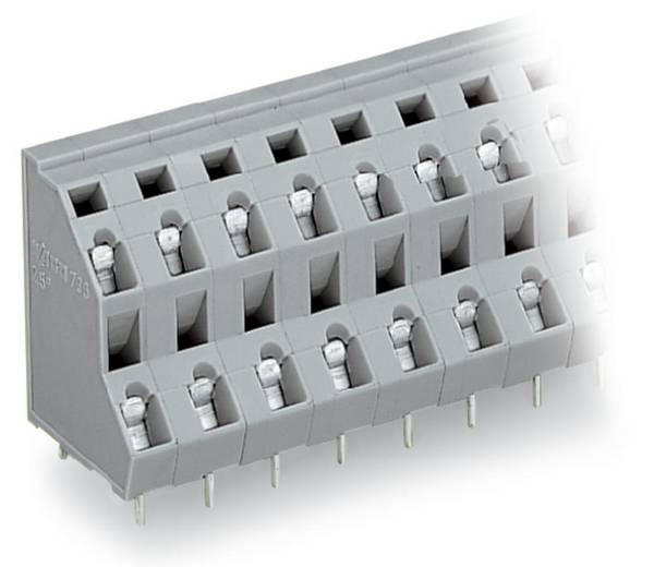 WAGO 736-516 dvojřadá svorka 2.50 mm² Pólů 32 šedá 14 ks
