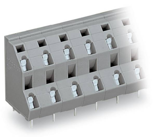 WAGO 736-708 dvojřadá svorka 2.50 mm² Pólů 16 šedá 21 ks