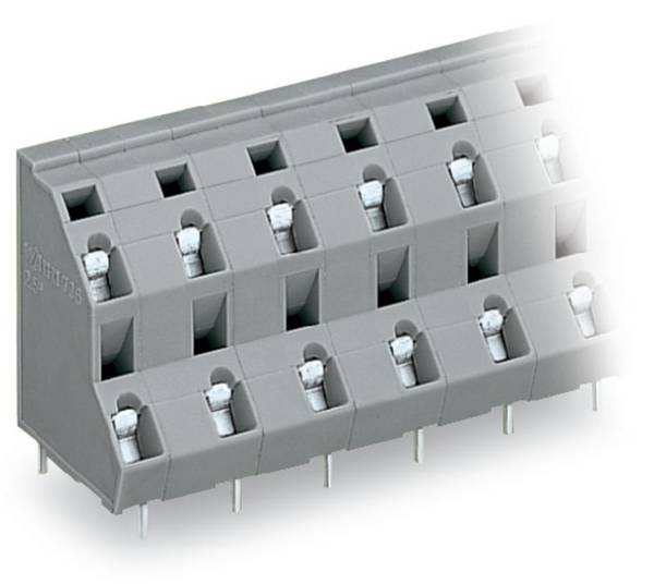 WAGO 736-756 dvojřadá svorka 2.50 mm² Pólů 12 šedá 28 ks