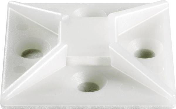 TRU COMPONENTS TC-HC25203 úchytka samolepicí 1593036 Průměr kabelového svazku (rozsah) 12.70 mm (max) 4cestný vstup pro provlečení transparentní 1 ks