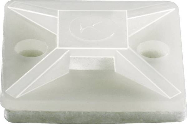 TRU COMPONENTS TC-HC101S203 úchytka samolepicí 1593042 Průměr kabelového svazku (rozsah) 7 mm (max) 4cestný vstup pro provlečení transparentní 1 ks