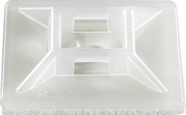 TRU COMPONENTS TC-HC102203 úchytka samolepicí 1593044 Průměr kabelového svazku (rozsah) 4.80 mm (max) 4cestný vstup pro provlečení transparentní 1 ks