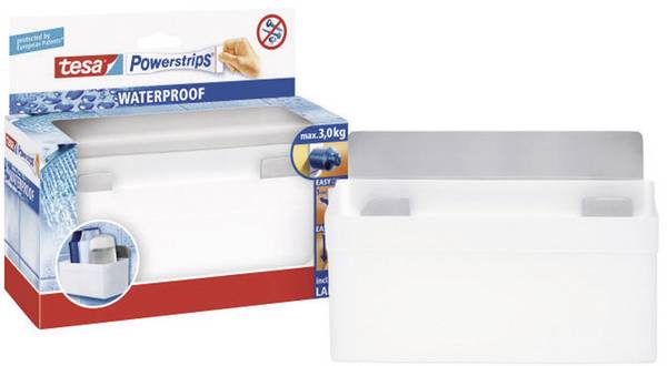tesa 59711 Tesa Powerstrips® Waterproof Shelf Metal  bílá, kov Množství: 1 ks