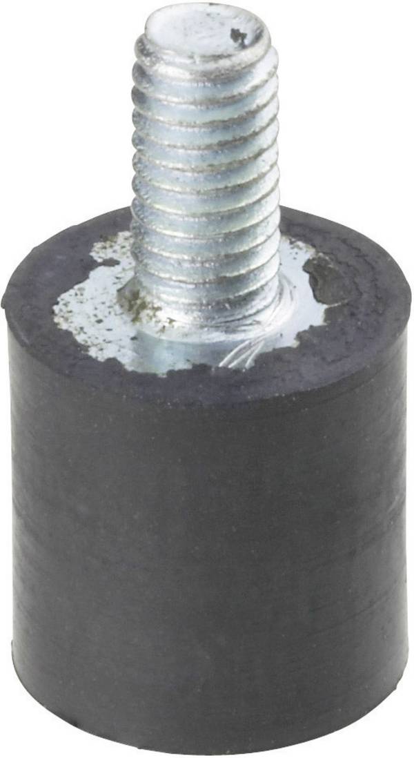 PB Fastener 111435 závitový tlumič vibrací Vnější závit M4 Vnitřní závit M4 Výška 15 mm 1 ks