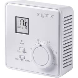 Pokojový termostat s LCD Sygonix tx.2 33988Q, 5 až 30 °C, bílá