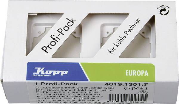 Kopp 2násobný rámeček  Europa arktická bílá, matná 401913017 5 ks