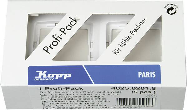 Kopp 2násobný rámeček  Paris bílá 402502018 5 ks