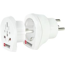 Cestovní adaptér Skross, 1.500214, Dánsko, bílá