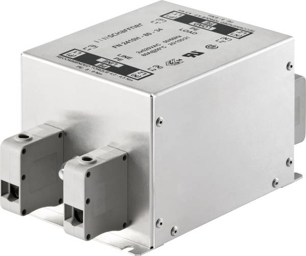 Schaffner FN2410H-25-33, FN2410H-25-33 odrušovací filtr, 300 V/AC, 520 V/AC, 25 A