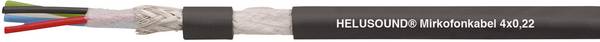 HELU 400041 mikrofonový kabel  4 x 0.22 mm² černá metrové zboží