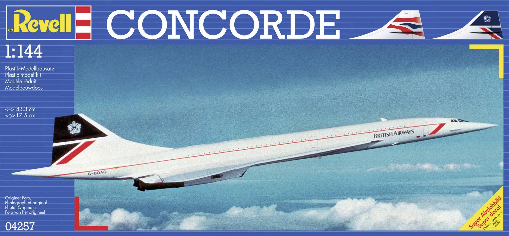 Revell 04257 Concorde British Airways model letadla, stavebnice 1:144