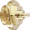 Mosazný adaptér termostatického ventilu Gampper 700 100 012-2 vhodný pro topné těleso Gamper, M20 do hloubky více jak 10 mm