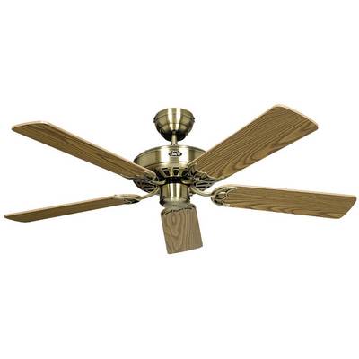 CasaFan Classic Royal 132 MA stropní ventilátor (Ø x v) 132 cm x 230 mm Barva listu: dub starožitný Barva pouzdra: mosaz-0