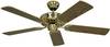CasaFan Classic Royal 132 MP stropní ventilátor (Ø x v) 132 cm x 230 mm Barva listu: dub starožitný Barva pouzdra: mosaz (lakovaná)