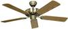 CasaFan Classic Royal 103 MA stropní ventilátor (Ø x v) 103 cm x 230 mm Barva listu: dub starožitný Barva pouzdra: mosaz