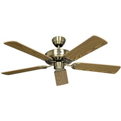 CasaFan Classic Royal 103 MA stropní ventilátor (Ø x v) 103 cm x 230 mm Barva listu: dub starožitný Barva pouzdra: mosaz-0