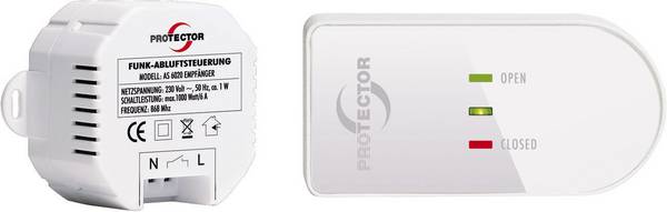 Protector  bezdrátové ovládání  AS 6020.3  1000 W  bílá, hnědá
