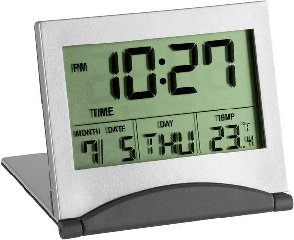TFA Dostmann  98.1054  Quartz  budík  stříbrná