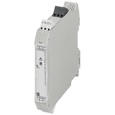 Elektronický rozváděčový modul s několika přípojkami a skříní. Indikátory a označení připojení jsou viditelné.