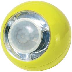Přenosné LED světlo koule s PIR čidlem GEV, 3x LED, žlutá (00759)