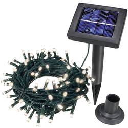 Solární LED venkovní řetěz Esotec, 100 LED, 12 m, teplá bílá