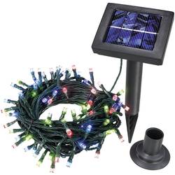 Solární zahradní LED řetěz Esotec, 100 LED, 12 m, barevná