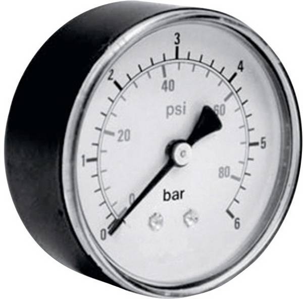 ICH manometr 306.63.10  Připojení (manometr): zadní strana 0 do 10 bar Vnější závit 1/4" 1 ks