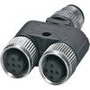 Rozdeľovač a adaptér pre senzory - aktory Phoenix Contact SAC-5P-M12Y/2XM12FS VP S21 1514029, 5 ks