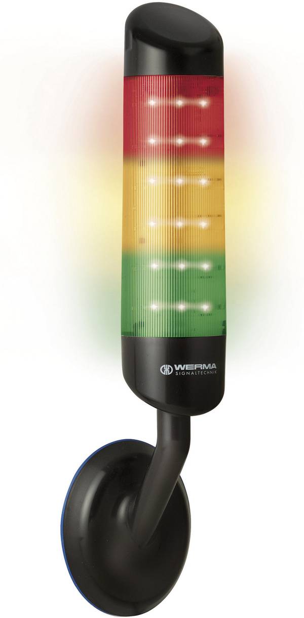 Werma Signaltechnik kombinované signalizační zařízení  Werma červená, žlutá, zelená  24 V/DC 85 dB