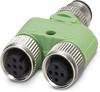 Phoenix Contact SAC-3P-M12Y/2XM12FS PE rozdělovač a adaptér pro senzory - aktory , 1683455, piny: 4, 5 ks