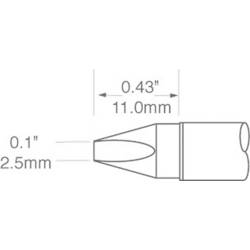 Spájkovací hrot dlátová forma OKI by Metcal SFV-CH25, velikost hrotu 2.5 mm, délka hrotu 11 mm, 1 ks